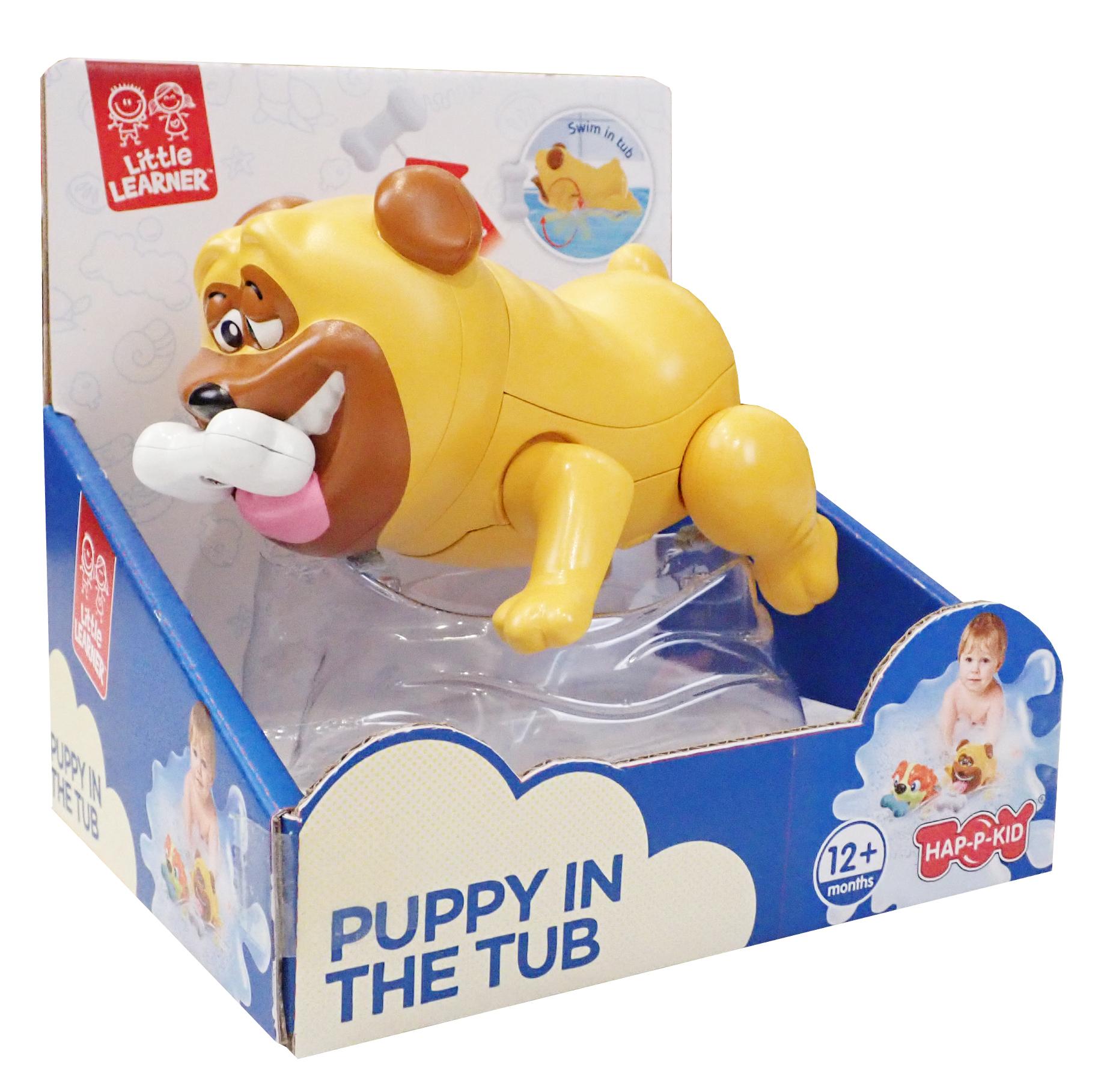 Zwemmende badpuppy