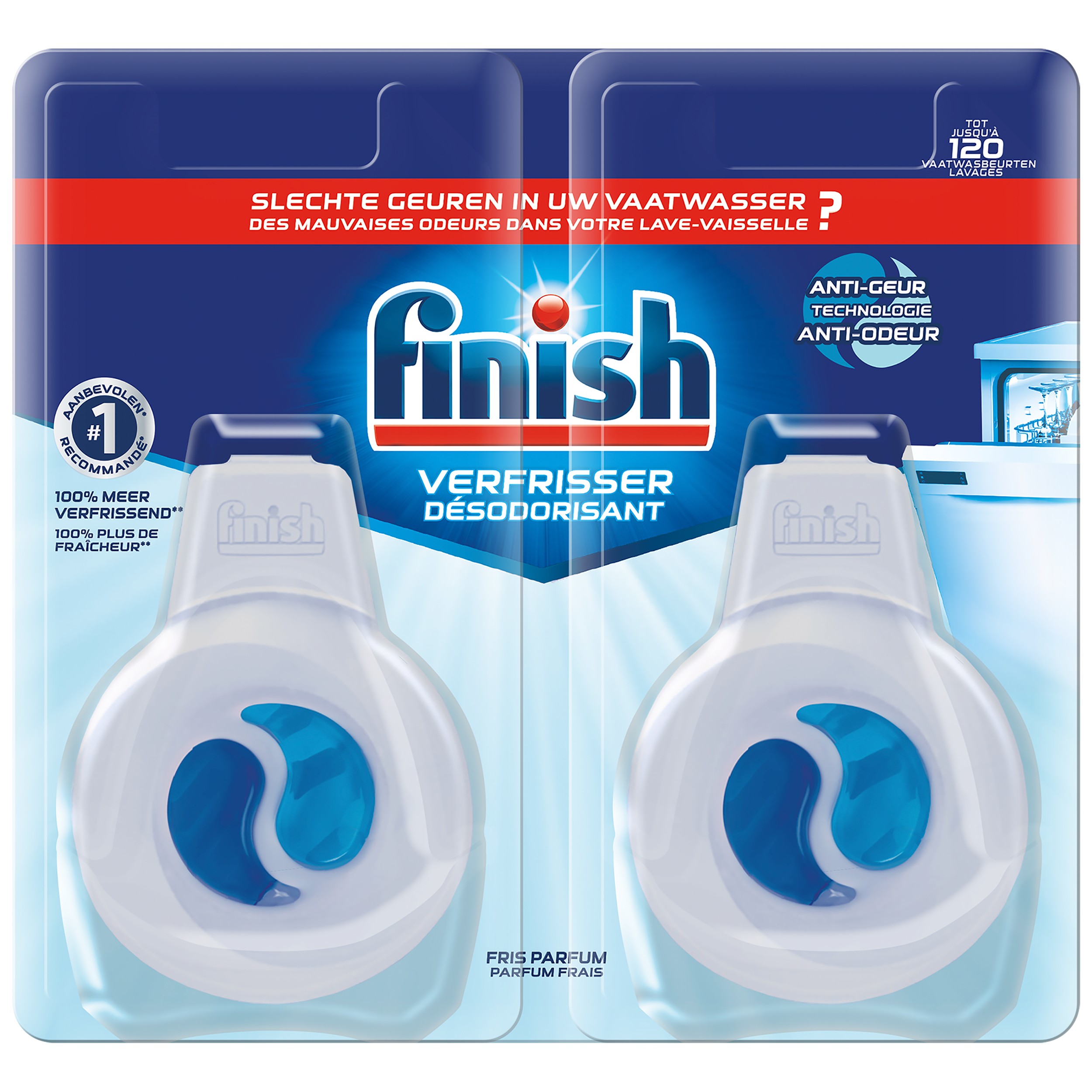Finish Ontgeurder Vaatwasmachine Deo 2x4 ml