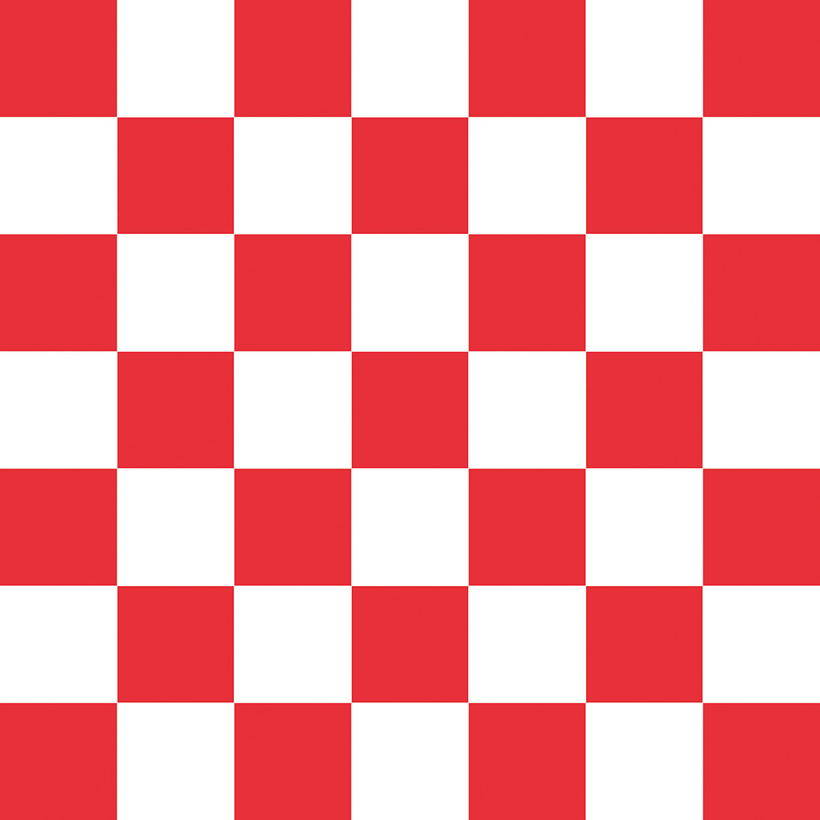 PPD Lunchservetten Chessboard Red 33x33 cm - 20 stuks