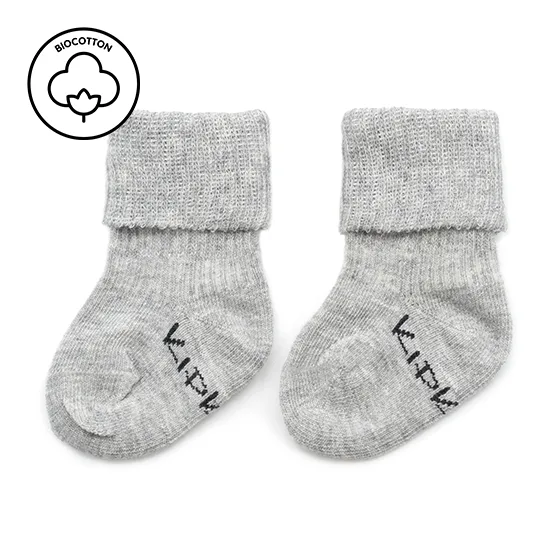 Kipkep Blijf-Sokjes Pebble Grey - 2 paar