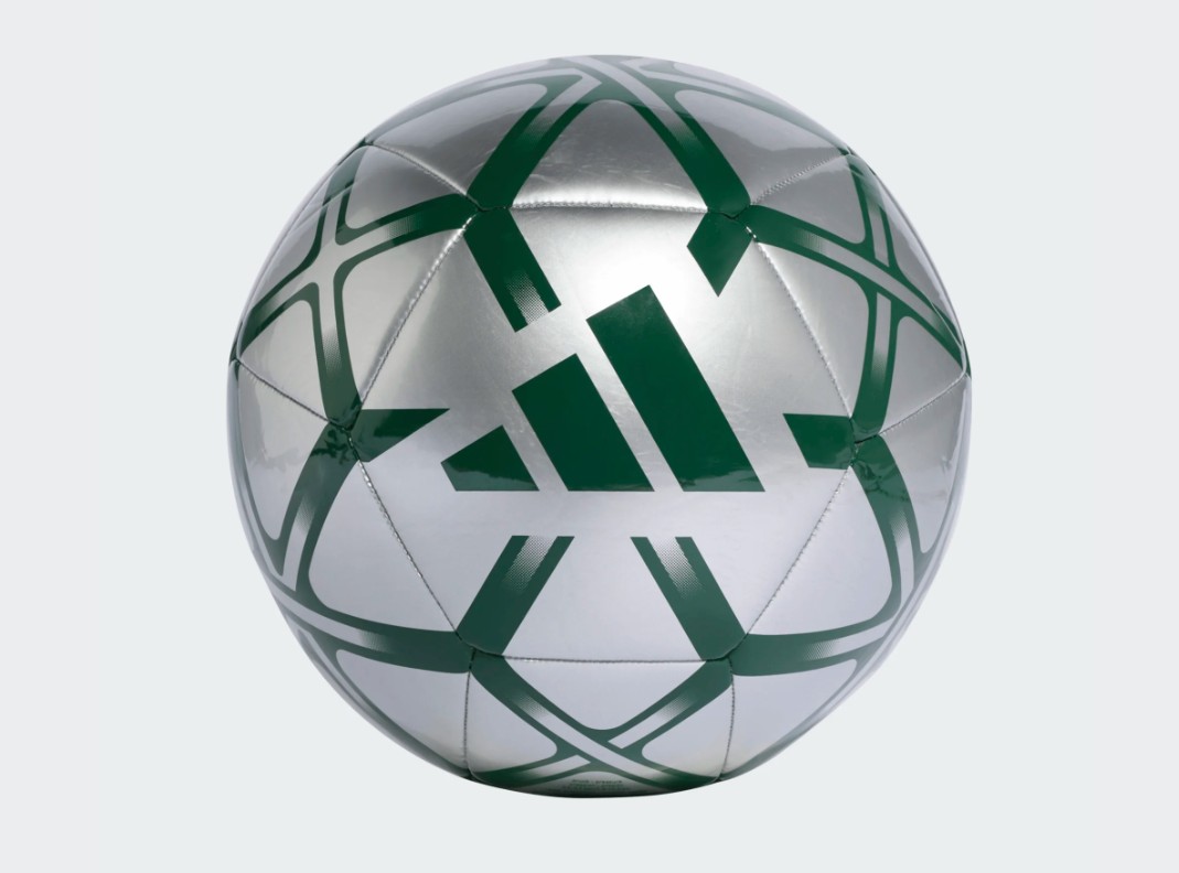 Adidas Voetbal Starlancer CLB Silver Dark Green - maat 5