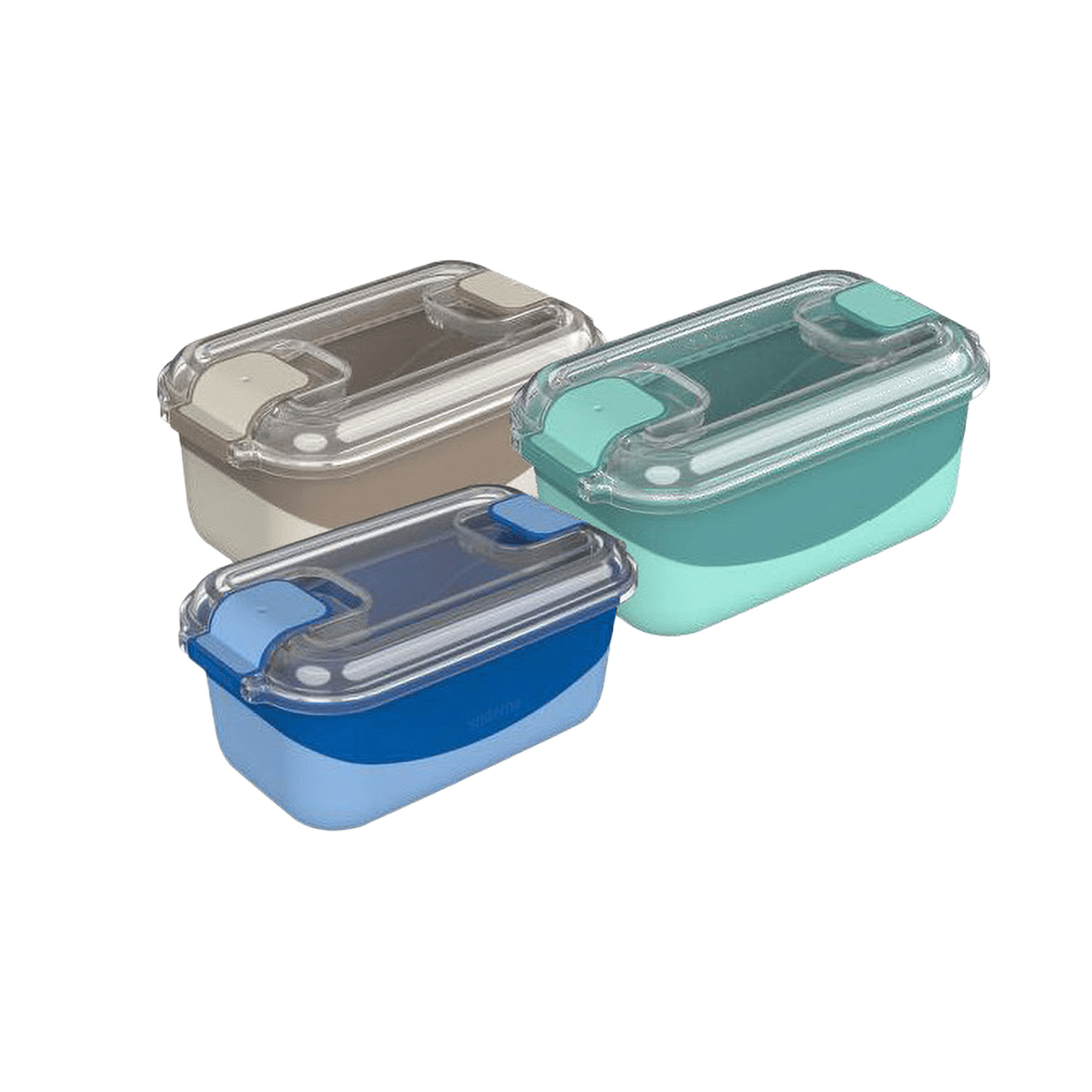 Sistema Heatables Lunchbox 890ml - 19x11x8.7 cm - Kom met Clips en Stoomventiel-opening - assorti - prijs per stuk