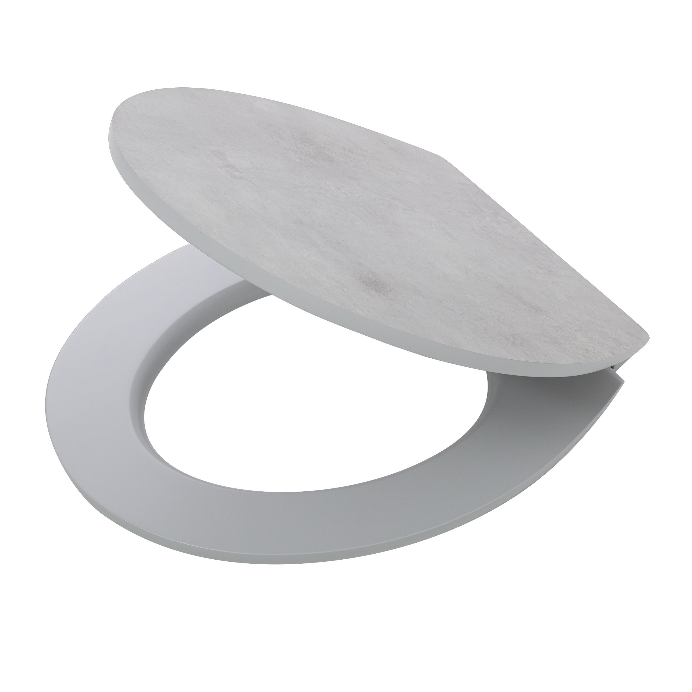 Tiger Toiletbril Concrete met Deksel Grijs