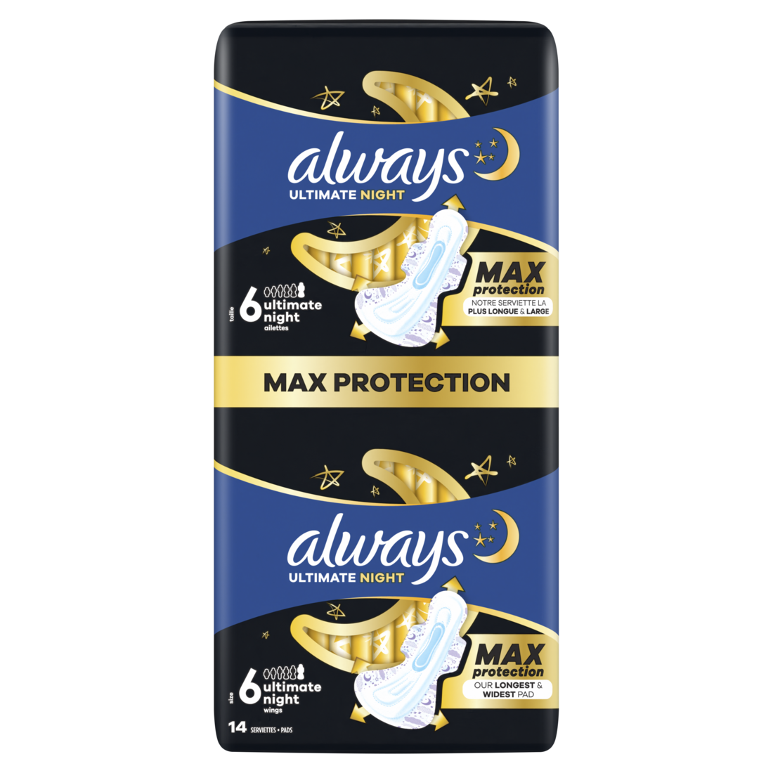 Always Maandverband Ultimate Night 14 stuks