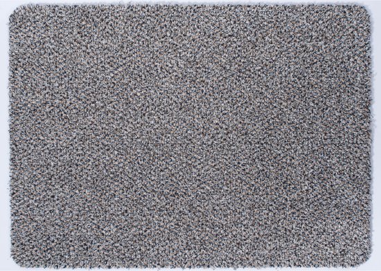 Deurmat Absorb Grijs/Beige  75x50 cm - Katoen - Anti-slip
