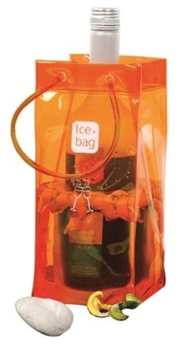Ice Bag Basic Oranje - 11x11x25 cm
