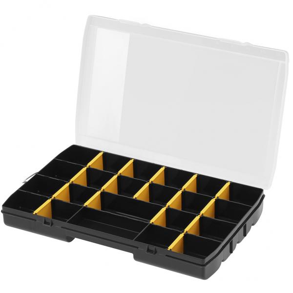 Stanley Transparante organizer met 17 Vakken 28x19.5x4.5 cm