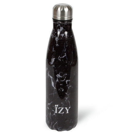 IZY Isoleerfles Marble Black 500ml