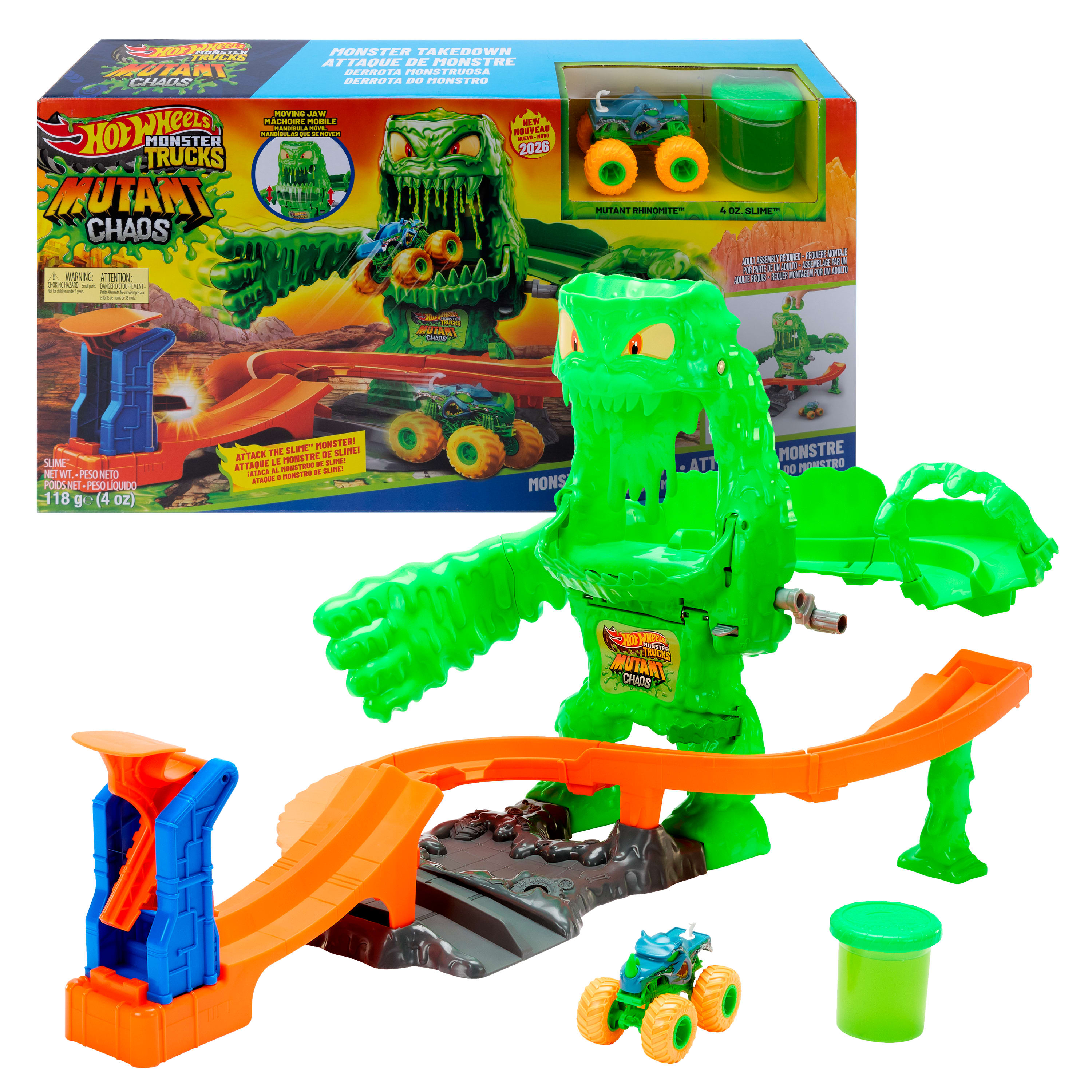 Hot Wheels Monster Trucks Mutant Chaos Monster Takedown