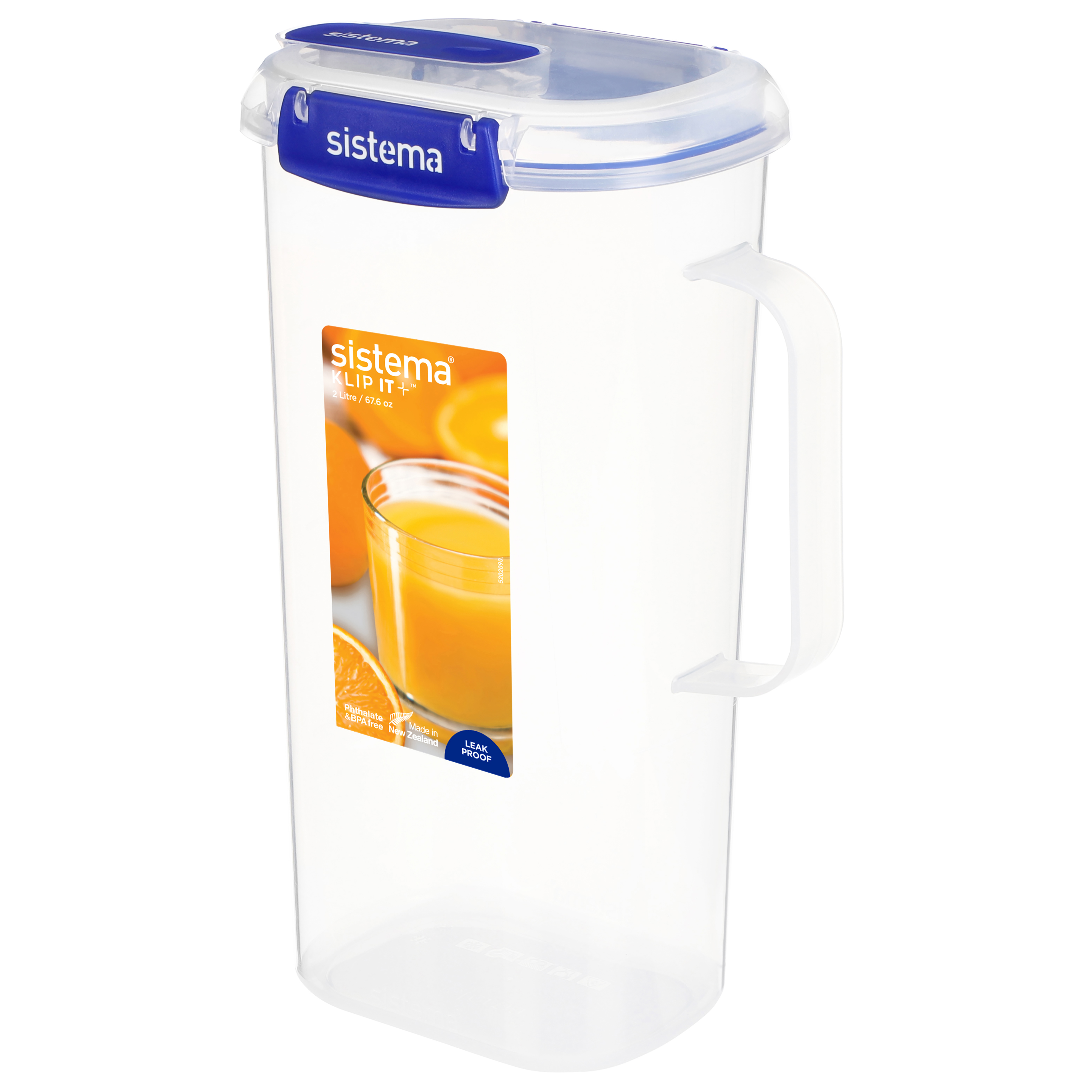 Sistema Klip It + Sapkan Juice 2l met Deksel en Clips - 16.4x11x25 cm