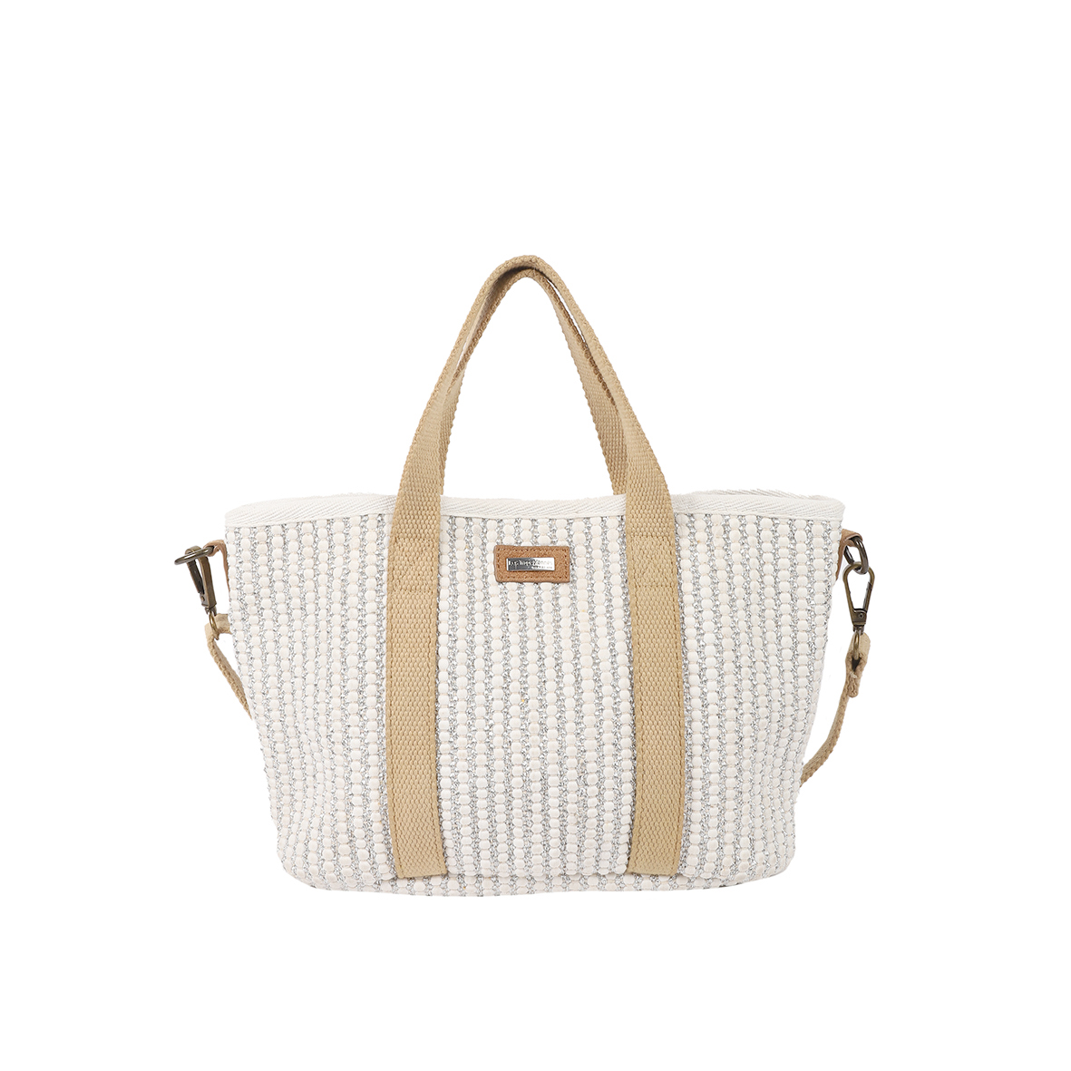 Les Tropeziennes Handtas Gaia Wit 30x20x7 cm