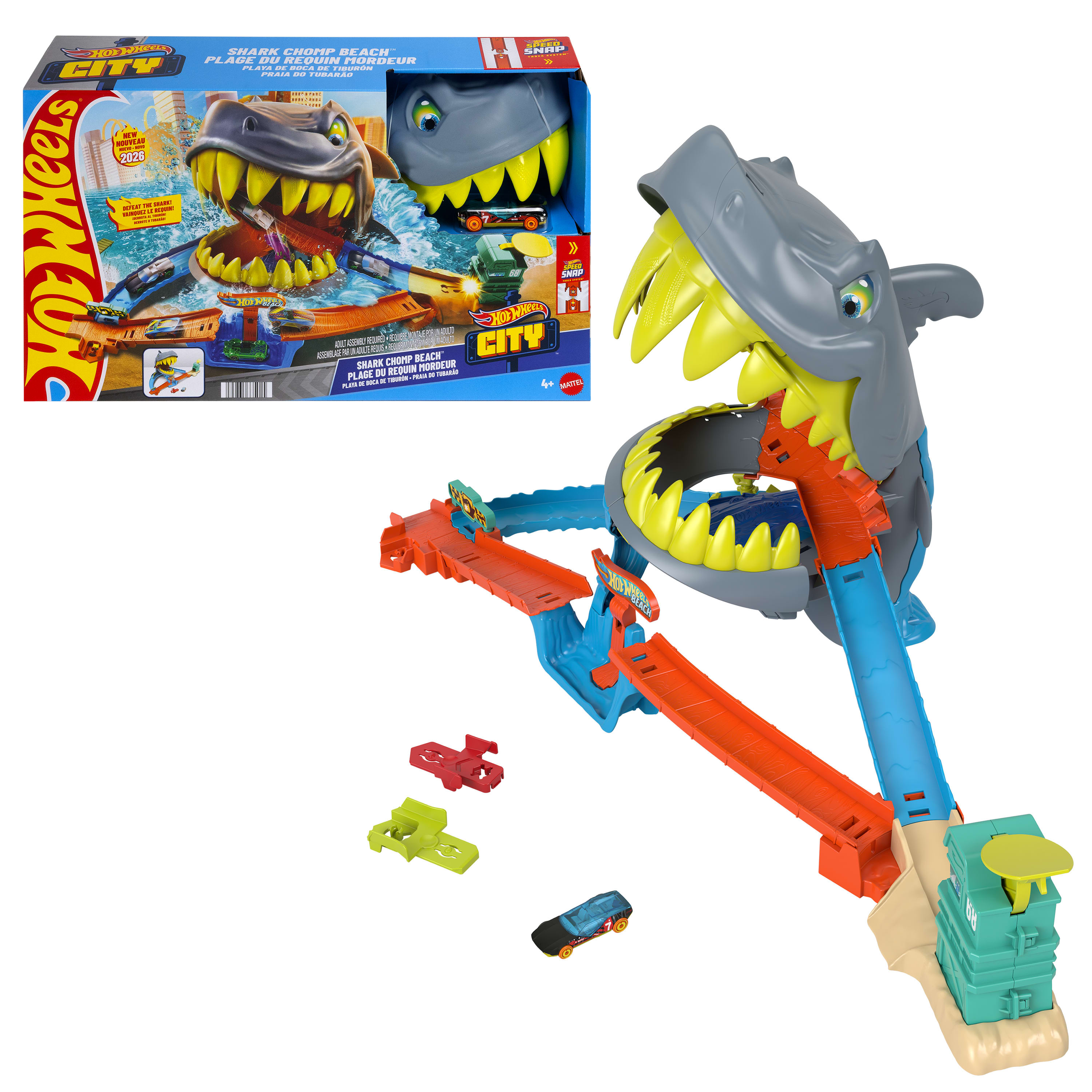 Hot Wheels City Shark Shomp Beach Circuit