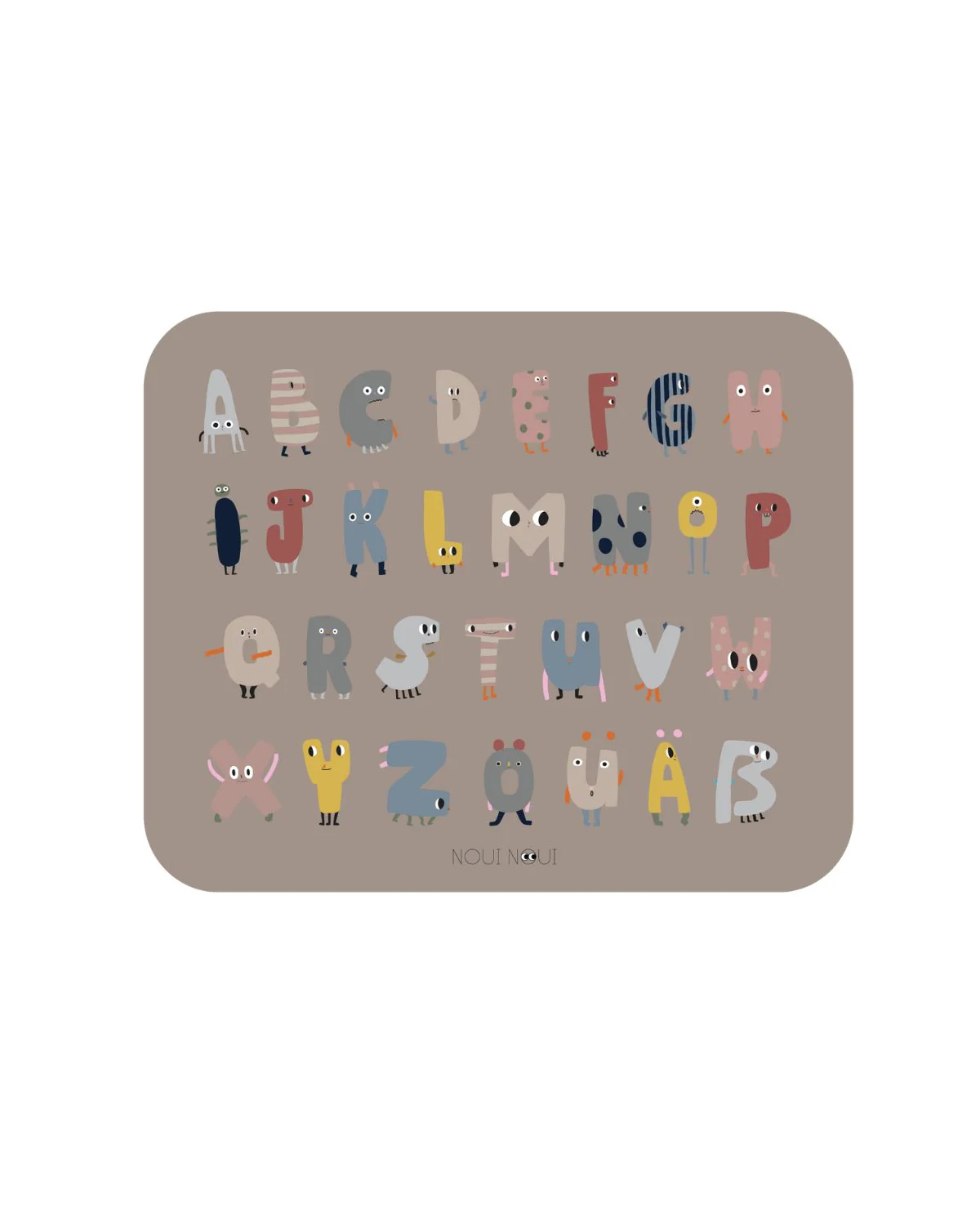 Noui Noui Placemat XL Abc 55x45 cm