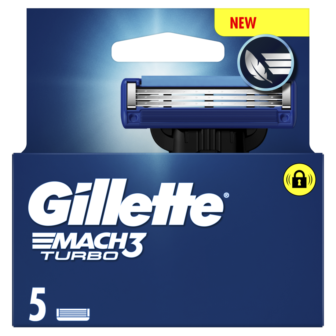 Gillette Scheermesjes Mach3 Turbo 5 stuks