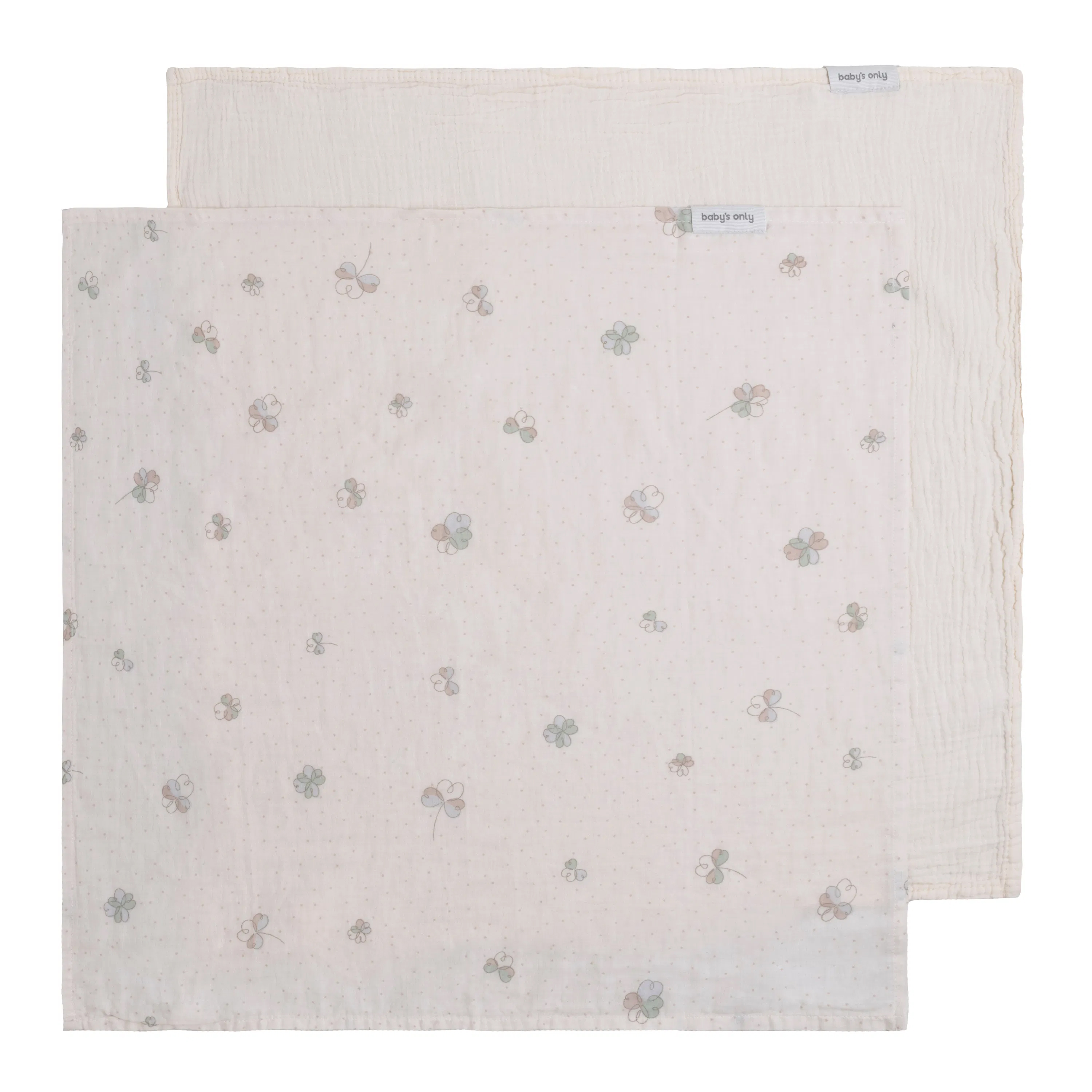 Baby's Only Swaddle Tender Linnen Clover 115x115 cm - 2 stuks