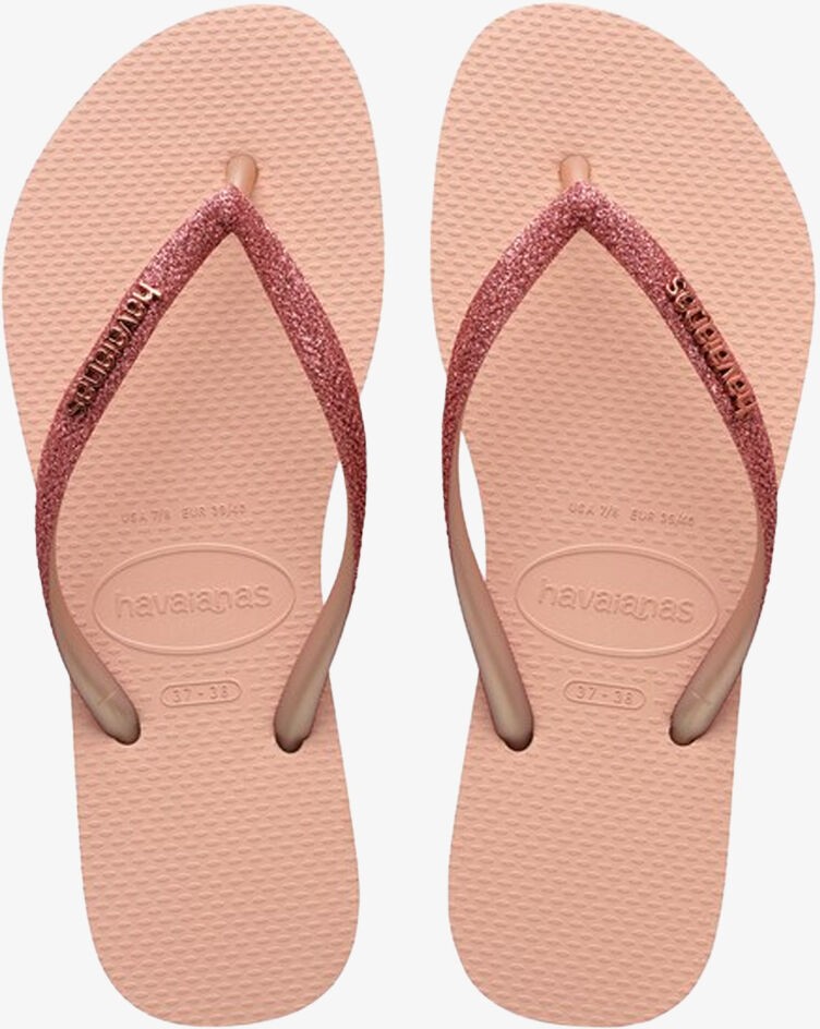 Havaianas Teenslipper Dames Slim Glitter II Pink/Pink - maat 37/38