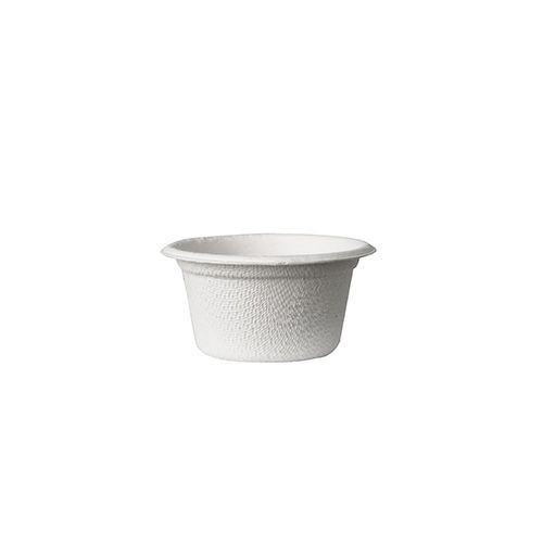 PapStar Dressingschaal Pure Wit 60ml set 12 stuks - 6x3 cm