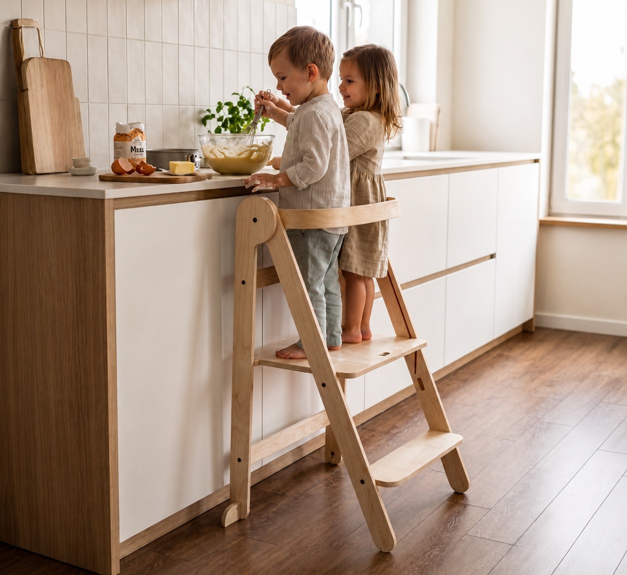 Mamatoyz Leertoren Naturel Hout XL