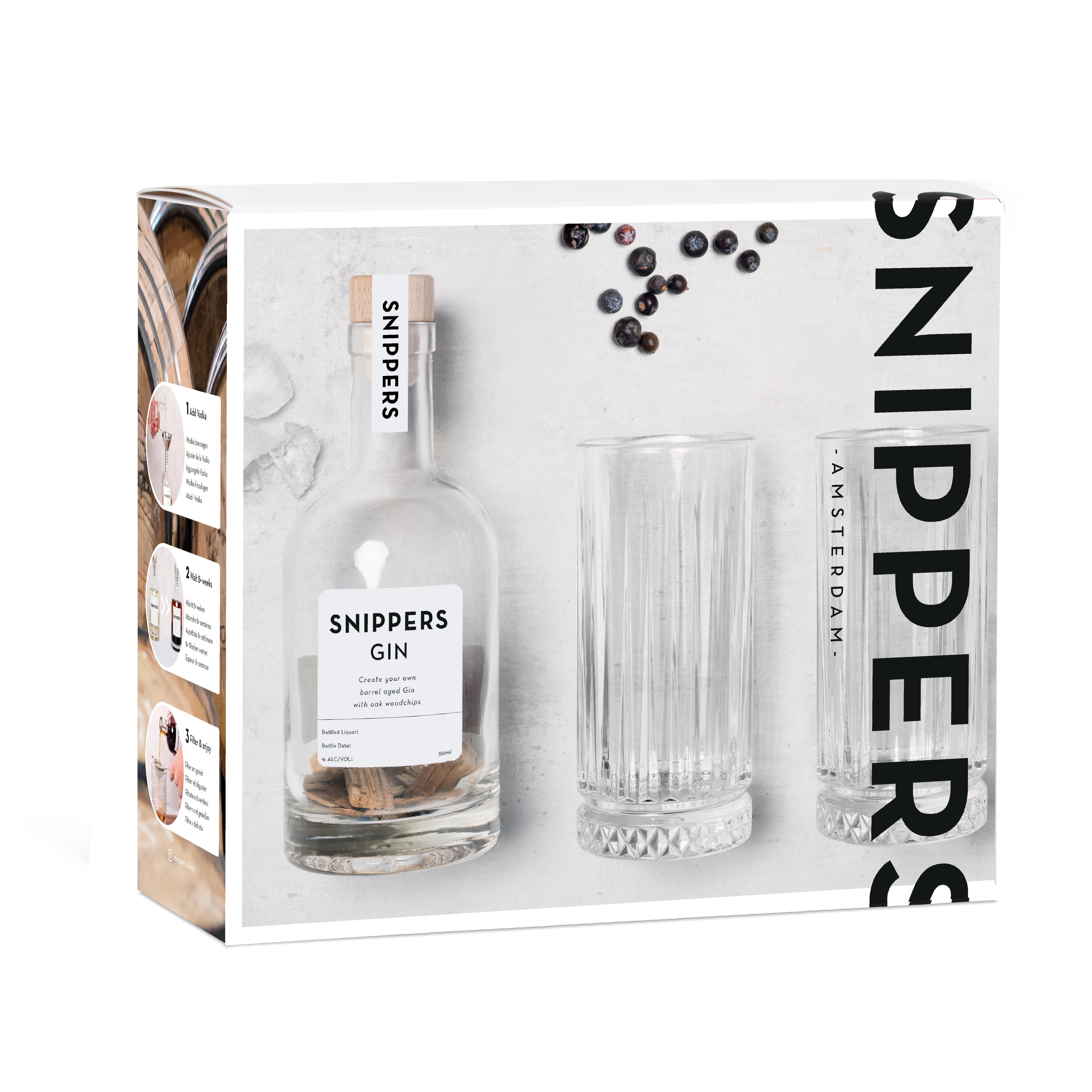 Snippers Originals Gin met 2 Glazen Gift Pack