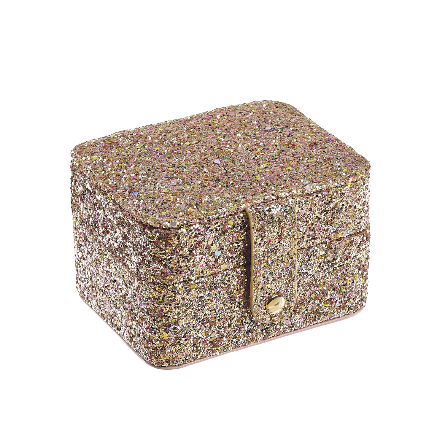 Rockahula Juwelendoos Confetti Glitter Goud 12x9.5x7.5 cm
