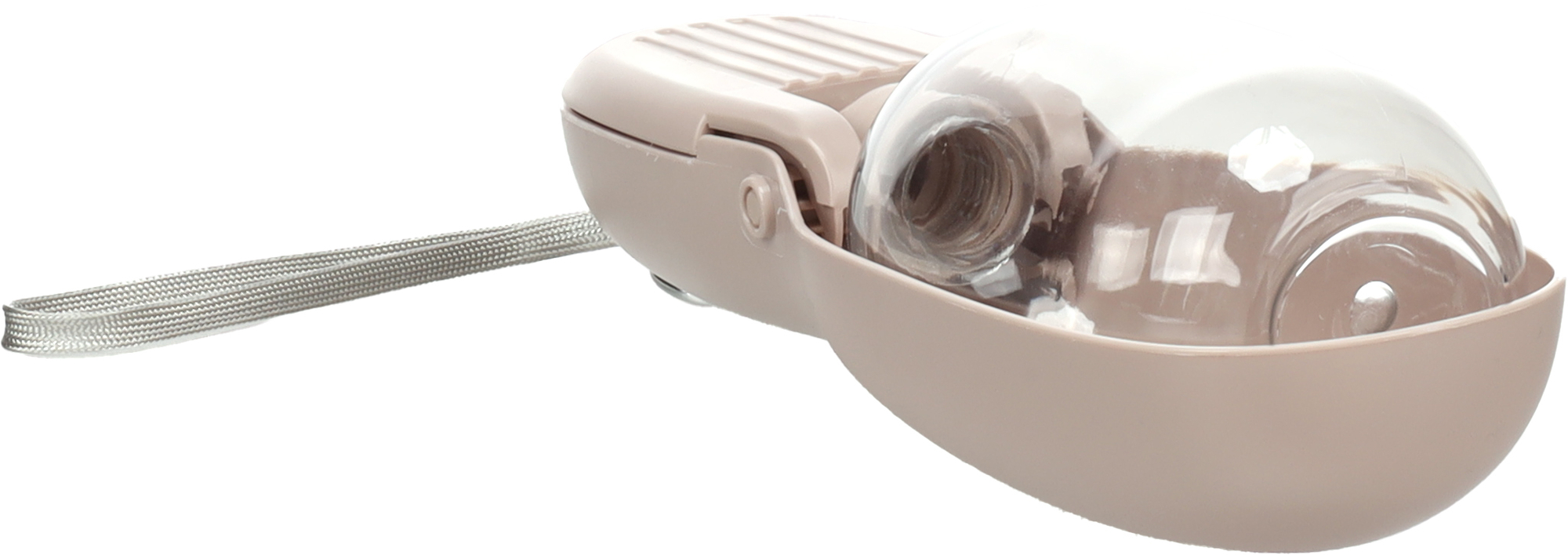 Flamingo Draagbare Waterverdeler Chini 460 ml + 100 ml Taupe met Snackhouder