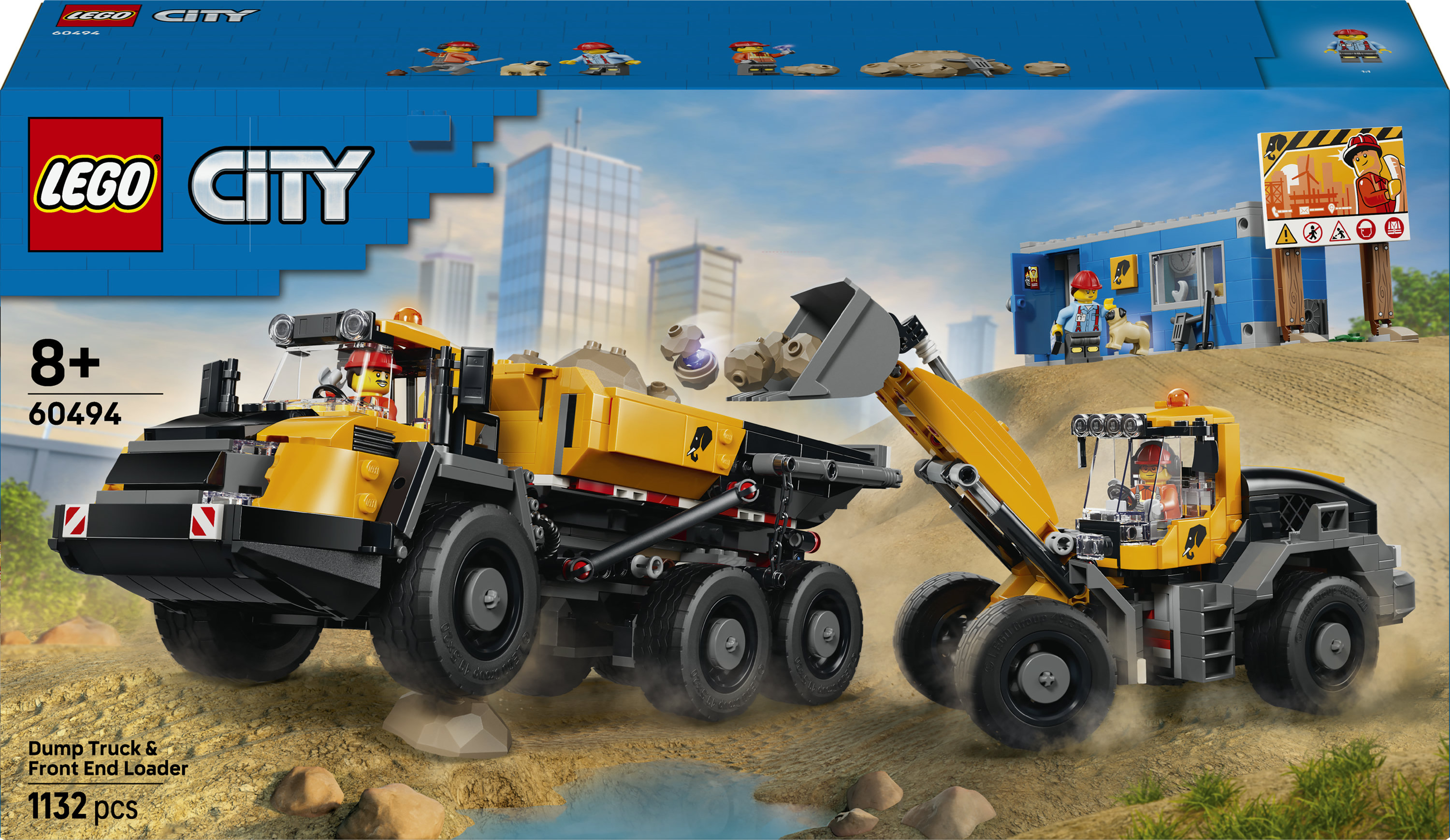 Lego City 60494 Kiepwagen en Voorlader