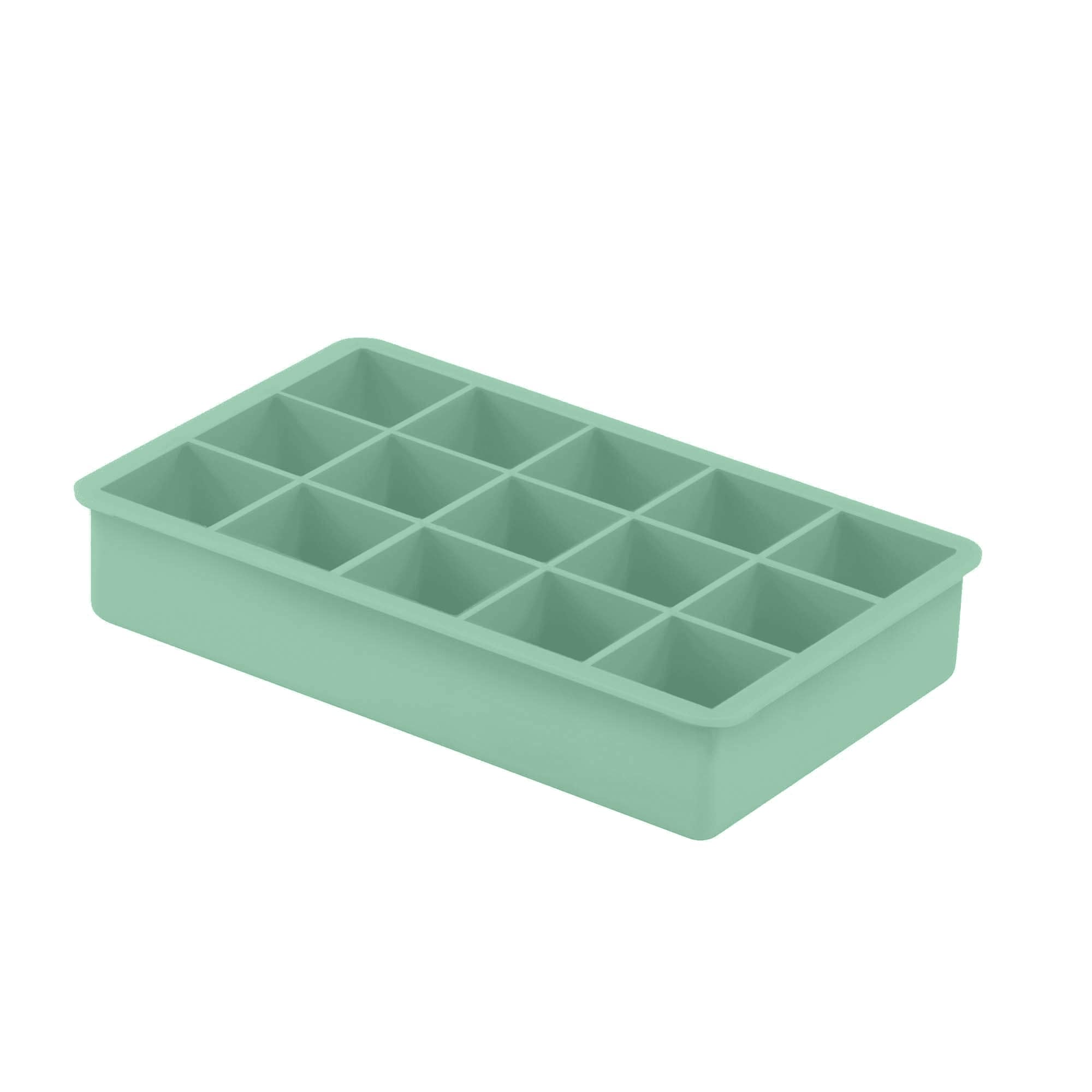 Dotz IJsblokjesvorm Groen voor 15 IJsblokjes Kubus 3.3x3.3x3.3 cm - Silicone