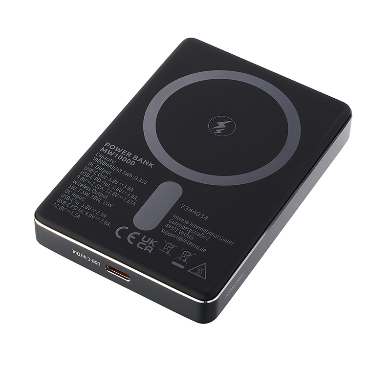 Intenso MW10000 Powerbank grijs MagSafe 10000 mAh