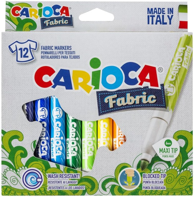 Carioca Textielverf Cromatex Stiften 12 stuks