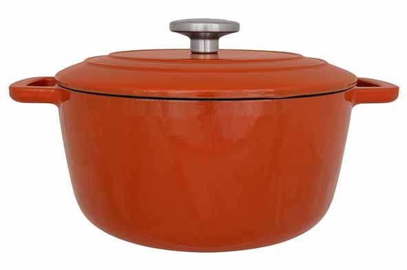 Cosy&Trendy Kookpot Fontestic Roest 4.6l met Deksel - Gietijzer - 24x11.6 cm