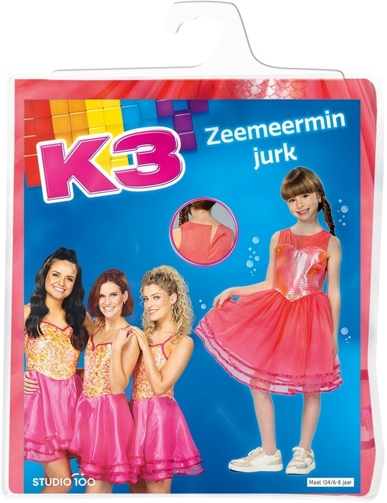 K3 Verkleedjurkje Zeemeermin 6-8 jaar