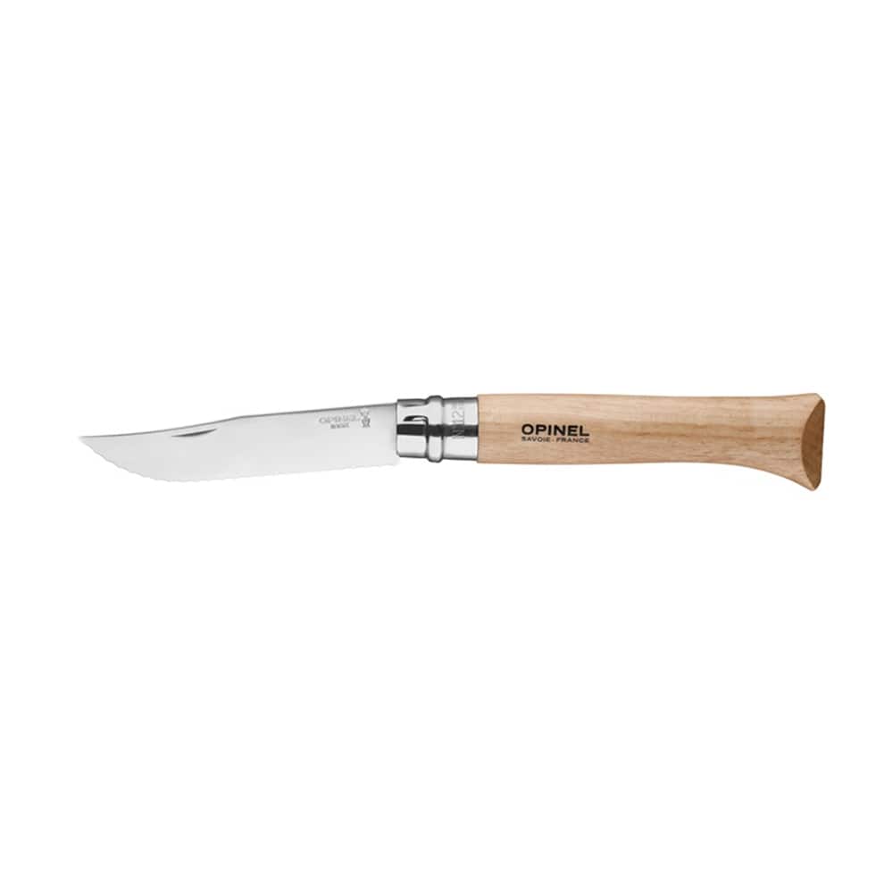 Opinel Zakmes Nr.12 Inox Beukenhout - Gekarteld