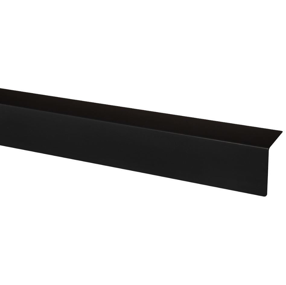 CanDo Hoekprofiel PVC Zwart 2600x40x40 mm