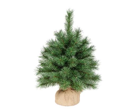 Kerstboom Malmo 45x30 cm - 61 Tips - Harde Naald - in Jutezak