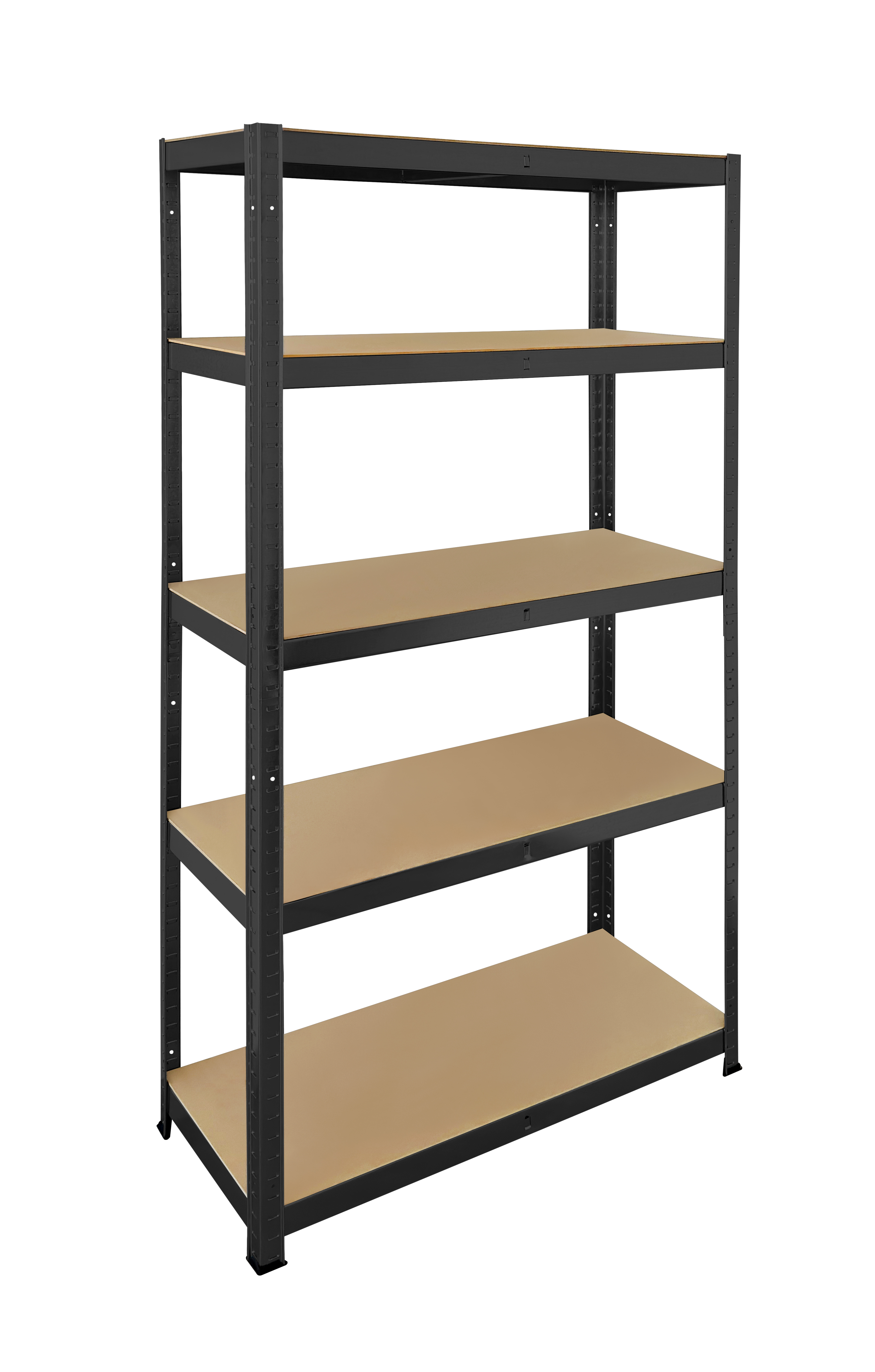 Practo Rek Heavy Duty 180x90x45 cm Zwart met 5 Legplanken - Legplank 175 kg