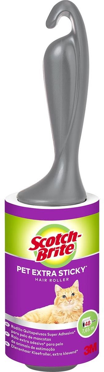 Scotch Brite Pluizenrol Extra Sticky 48 vellen - voor Dierenharen
