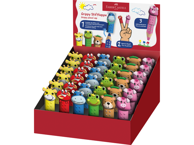 Faber Castell Potlooddop Grippy assorti - prijs per stuk