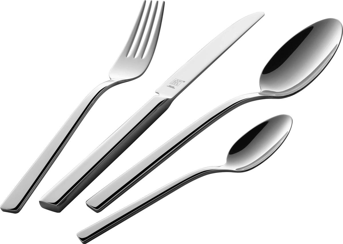 Zwilling Bestek King 68-delig - 12 Lepels 12 Vorken 12 Messen 12 Koffielepels 12 Taartvorken -  2 Vleesvorken 2 Slalepels - Bouillonlepel Sauslepel Taartschep Suikerlepel