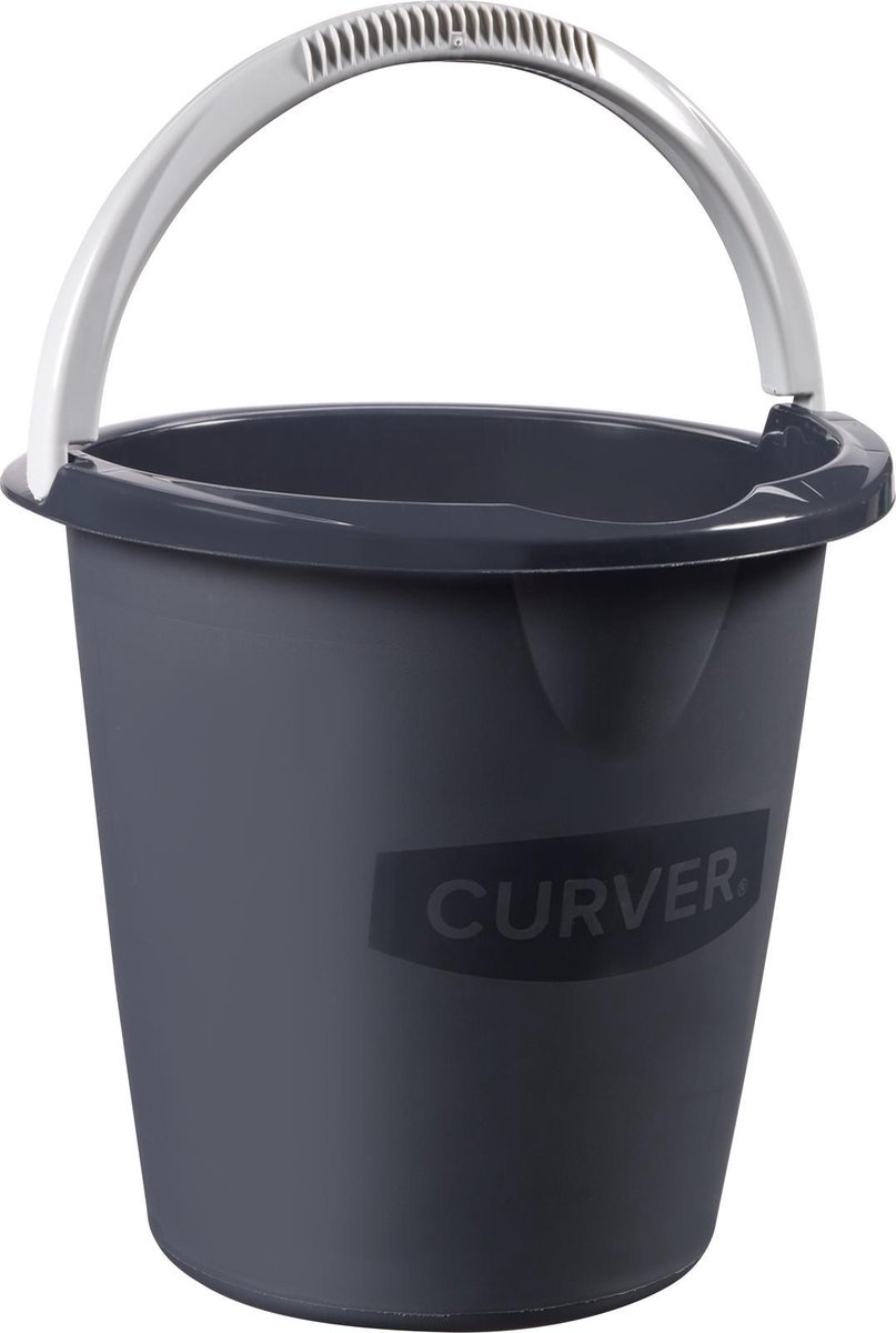 Curver Emmer Antraciet 10l - 29.5x28 cm - met Giettuit