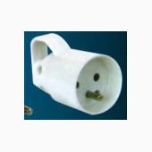 Koppelstekker 16A Wit met Trekoog met Kinderveiligheid Model Anelia