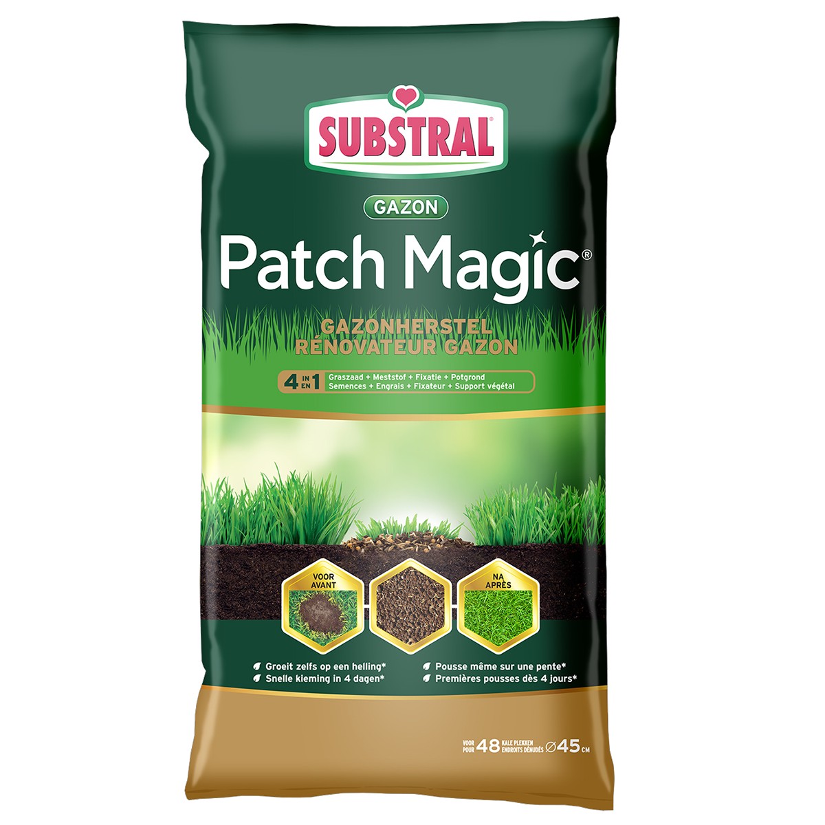 Substral Patch Magic Gazonherstel 4-in-1 - 3600 g