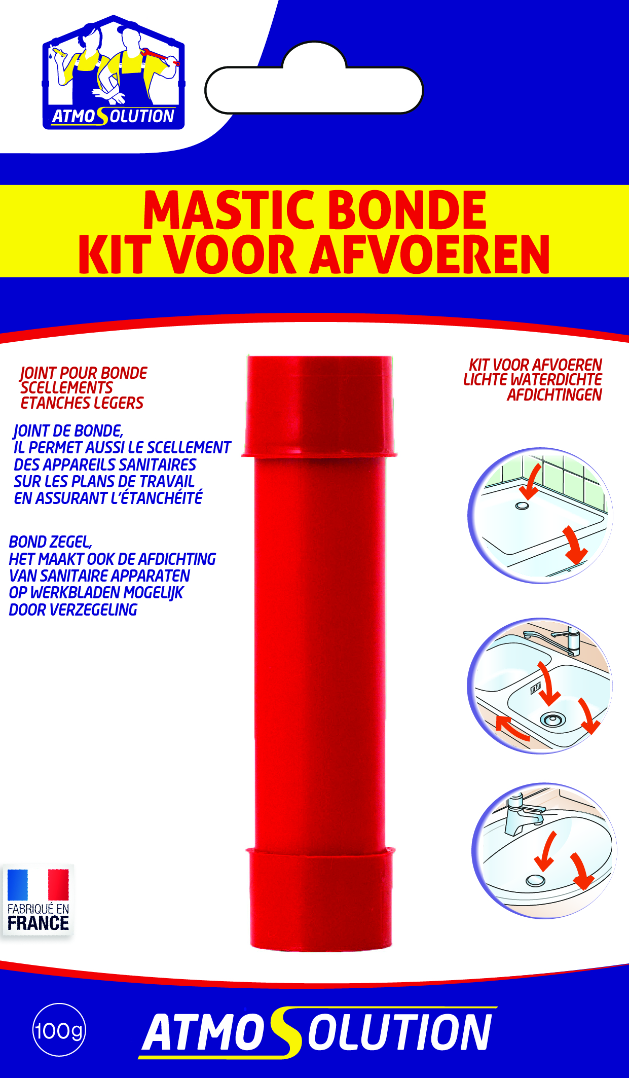 Atmosbond Afvoerdichting 100 g Sanitair Mastiek