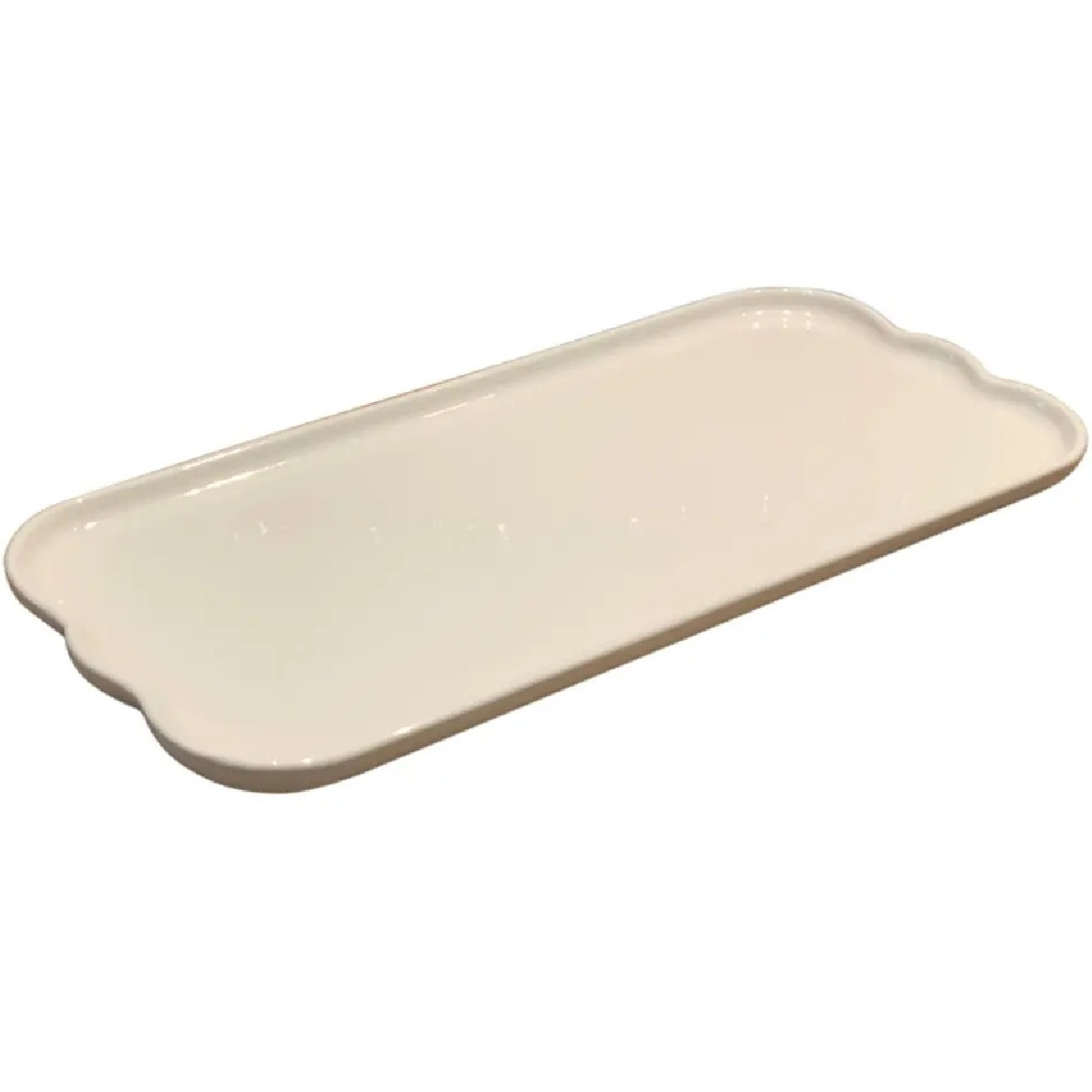 Emile Henry Serveerbord/Cakeschotel Madeleine Argile 31.5x15 cm - Keramiek