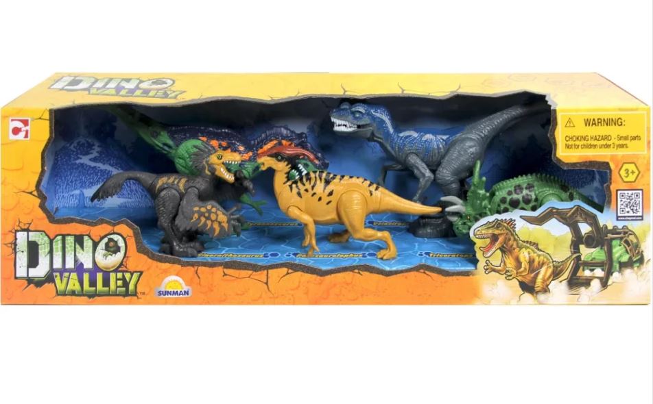 Dino Valley 6 Dinosaurussen gearticuleerd