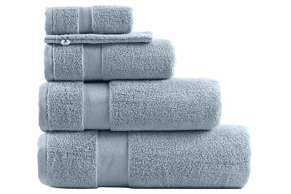 Billyn Gastendoek Puur 30x50 cm Katoen Misty Blue 3 stuks