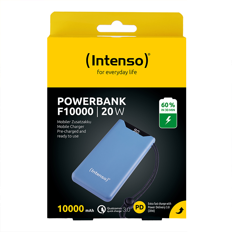 Intenso F10000 Powerbank Blauw 10000 mAh
