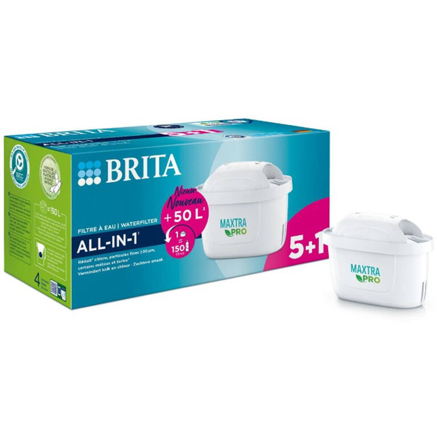 Brita Filterpatroon Maxtra Pro 5+1 gratis - Pure Performance
