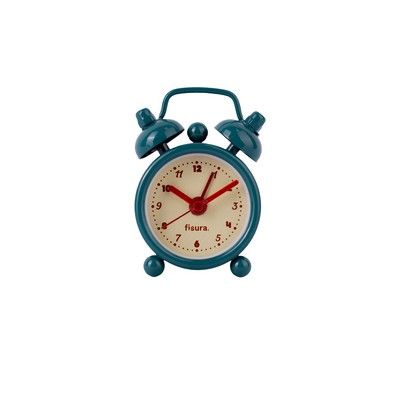 Fisura Mini Alarmklok Retro Blue, Beige & Red