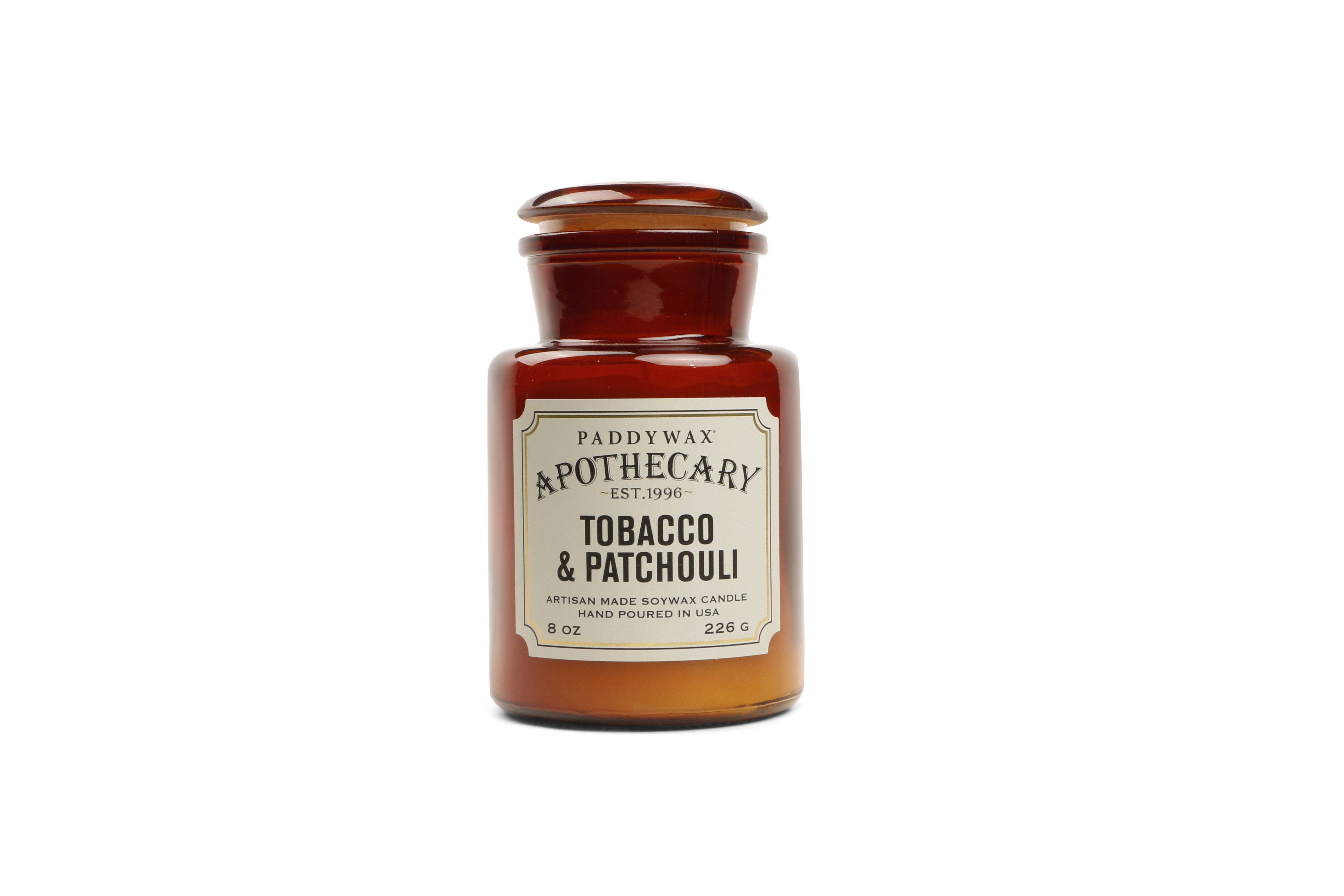 Paddywax Geurkaars Apothecary Tobacco & Patchouli 226g - Glas