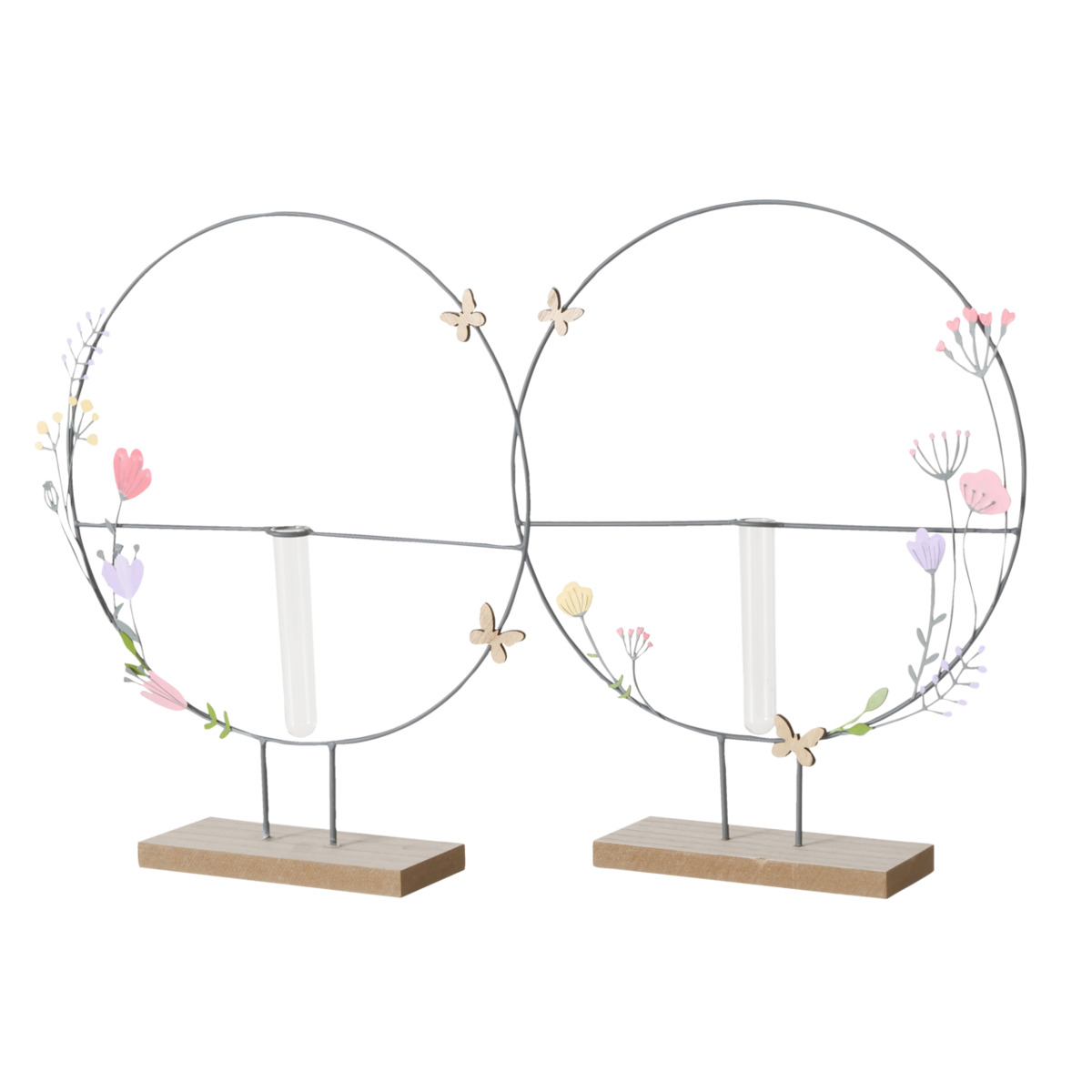 Vaas Florina 37cm 2 Designs - assorti - prijs per stuk